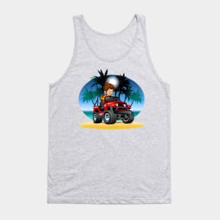 Cartoon jeep Tank Top